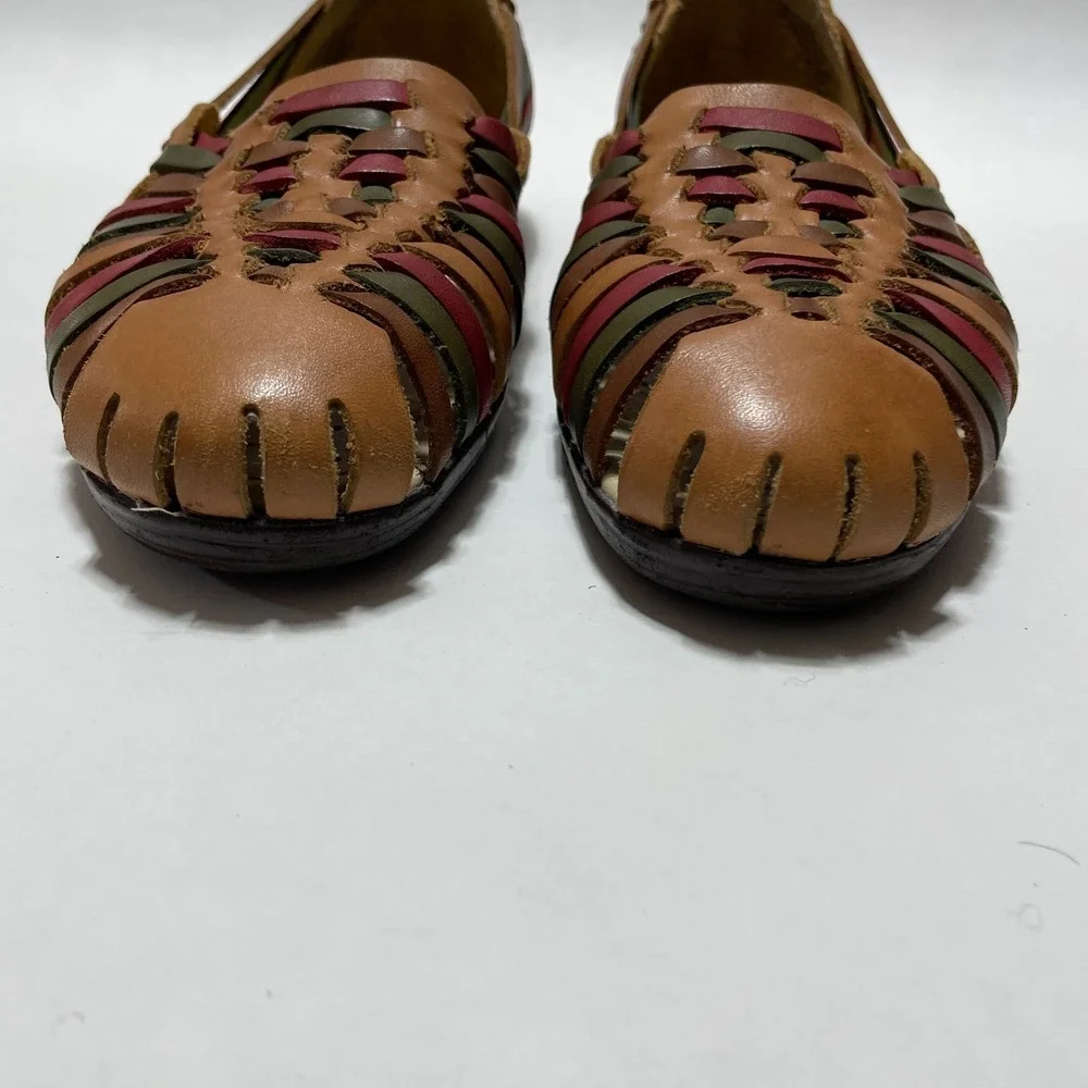 Softspots 8 1/2 N Trinidad Woven Leather Huarache Sandals Women's